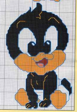 Schema punto croce Lonney Tunse2